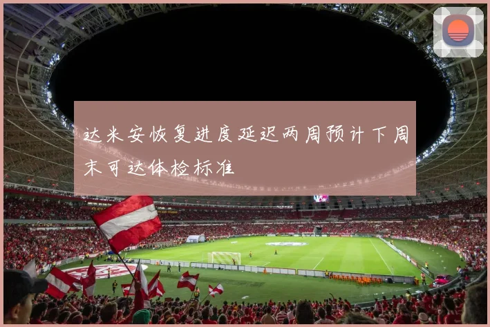 达米安恢复进度延迟两周预计下周末可达体检标准